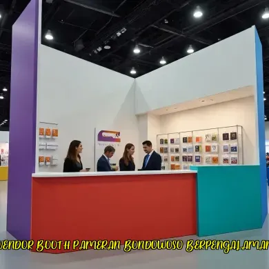 vendor booth pameran bondowoso berpengalaman